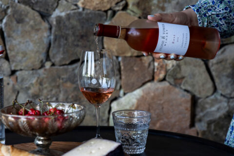 Wine from Stone Tower Winery