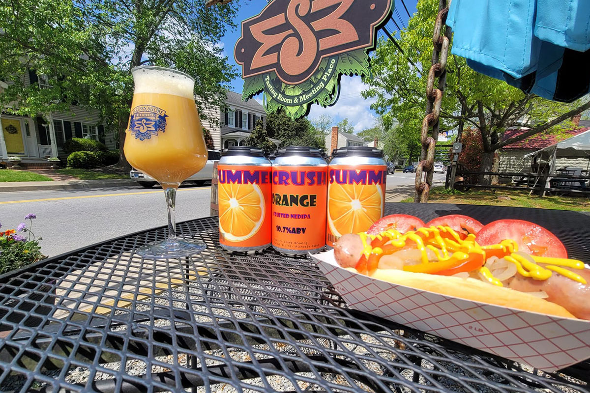 Summer Crush beer at Eastern Shore Brewing