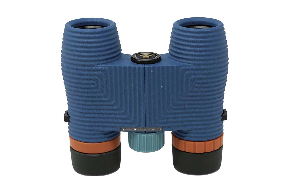blue binoculars