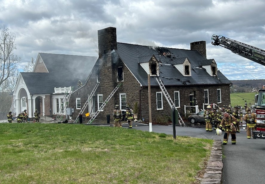fire at Courtland Farm Manor Inn