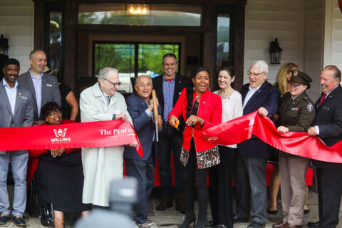Ribbon cutting at Willing Warriors grand lodge
