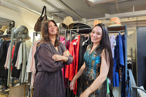 Alexandra Alvarez de Toledo and Ana Tkabladze at American in Paris