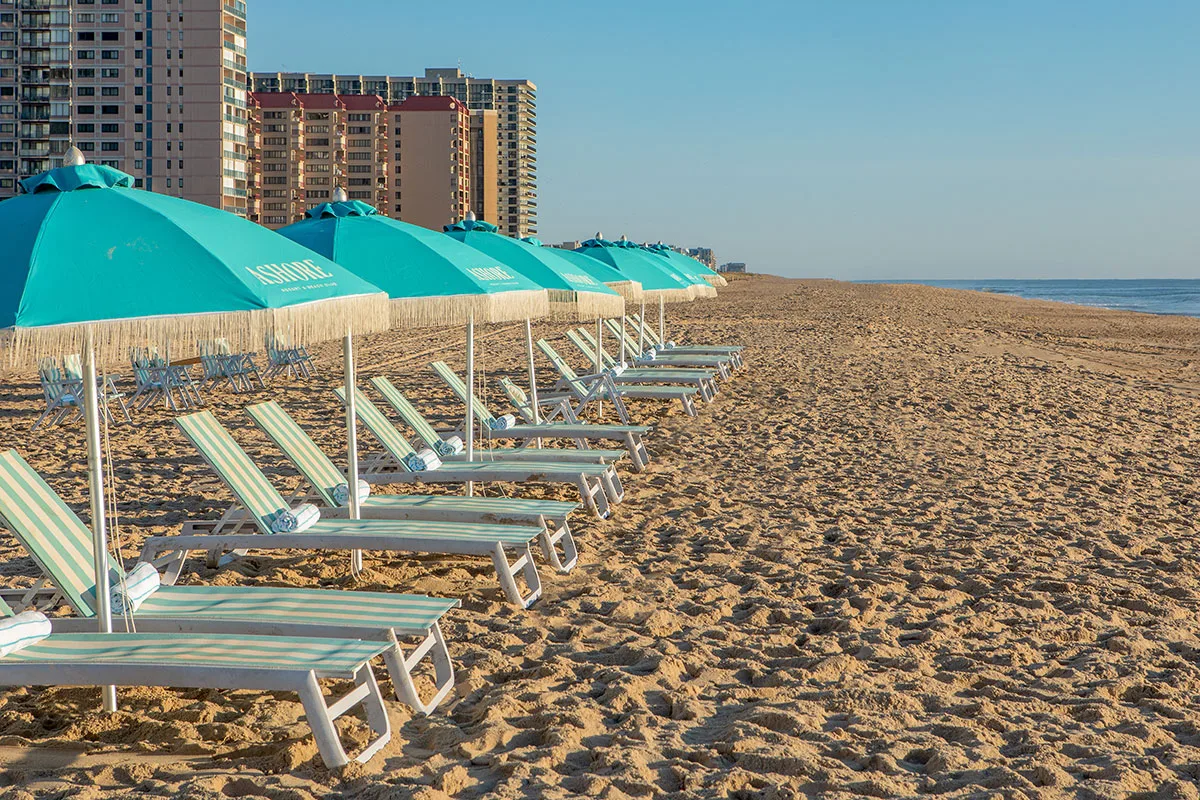 Ocean City umbrellas at the Ashore