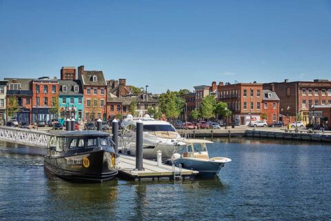 water taxis in harbor