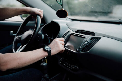 driver in car