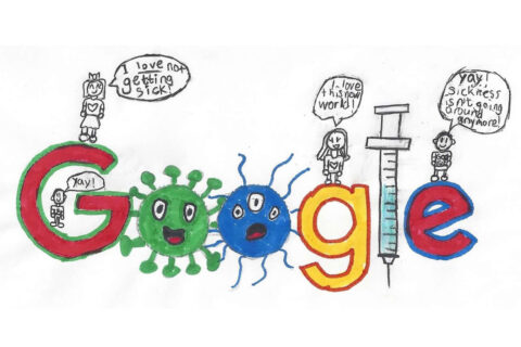 Doodle from Virginia student Arya Pribadi