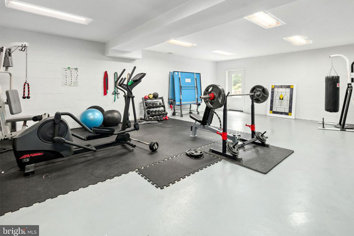 Downstairs gym
