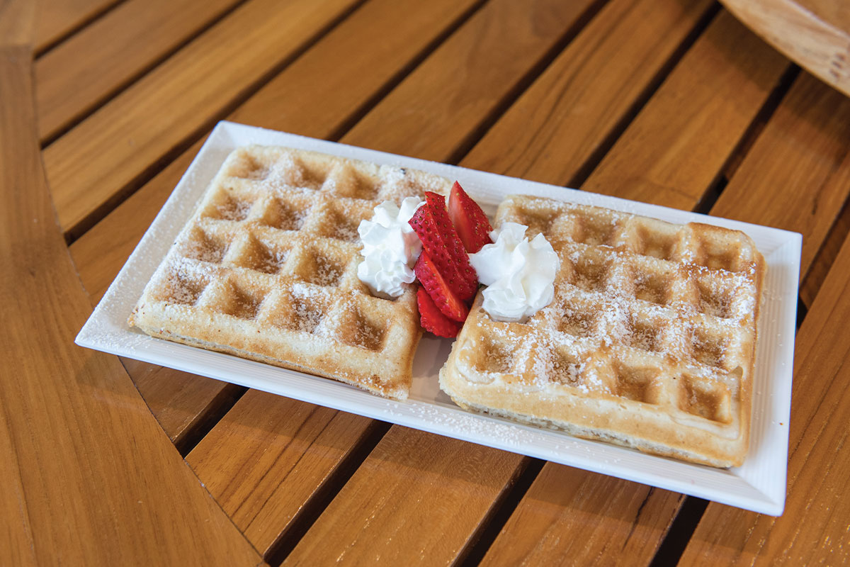 Waffles from Chloez Cafe