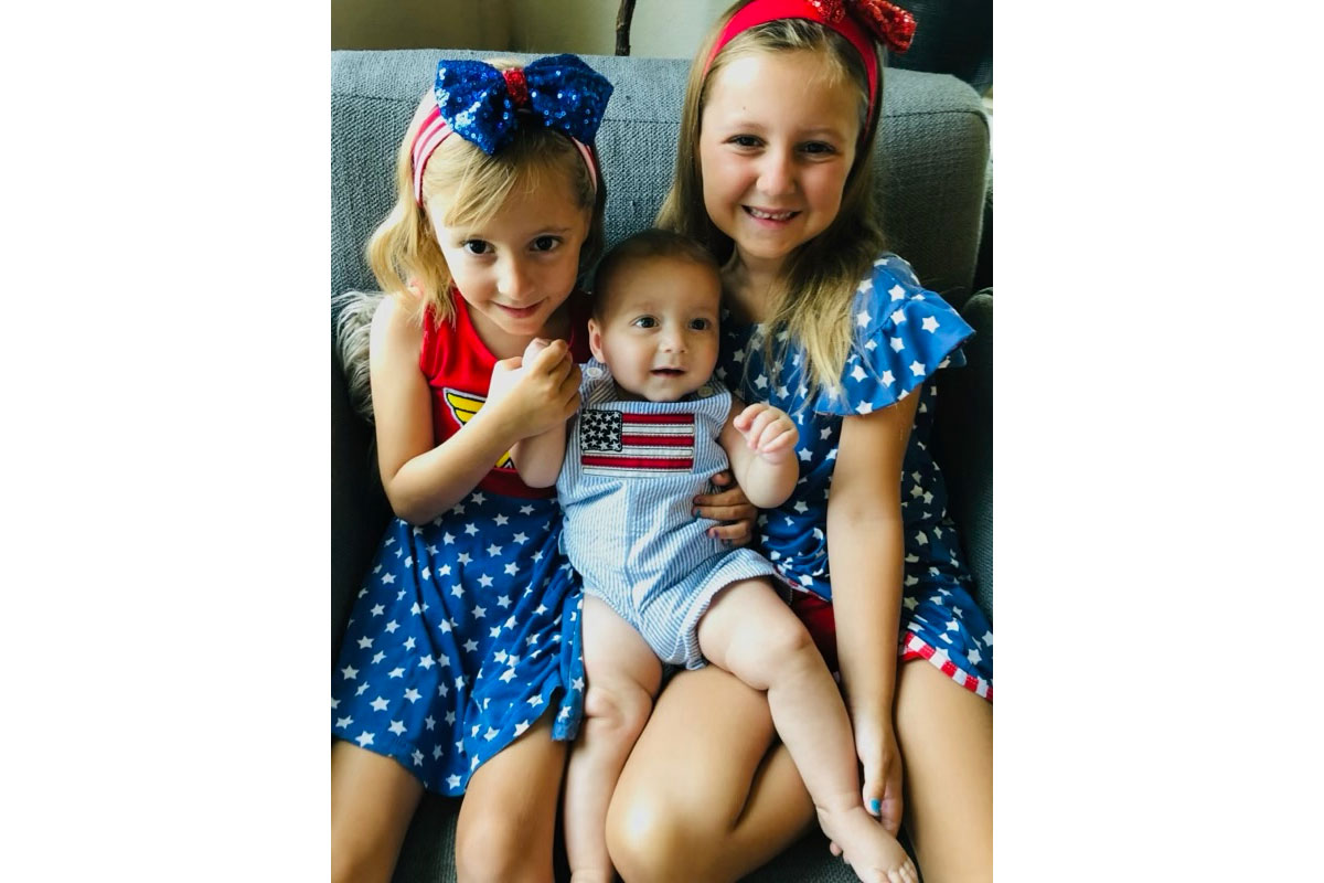 Kids dressed for July 4