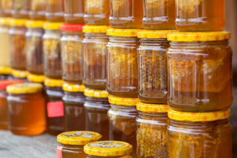 Jars of honey