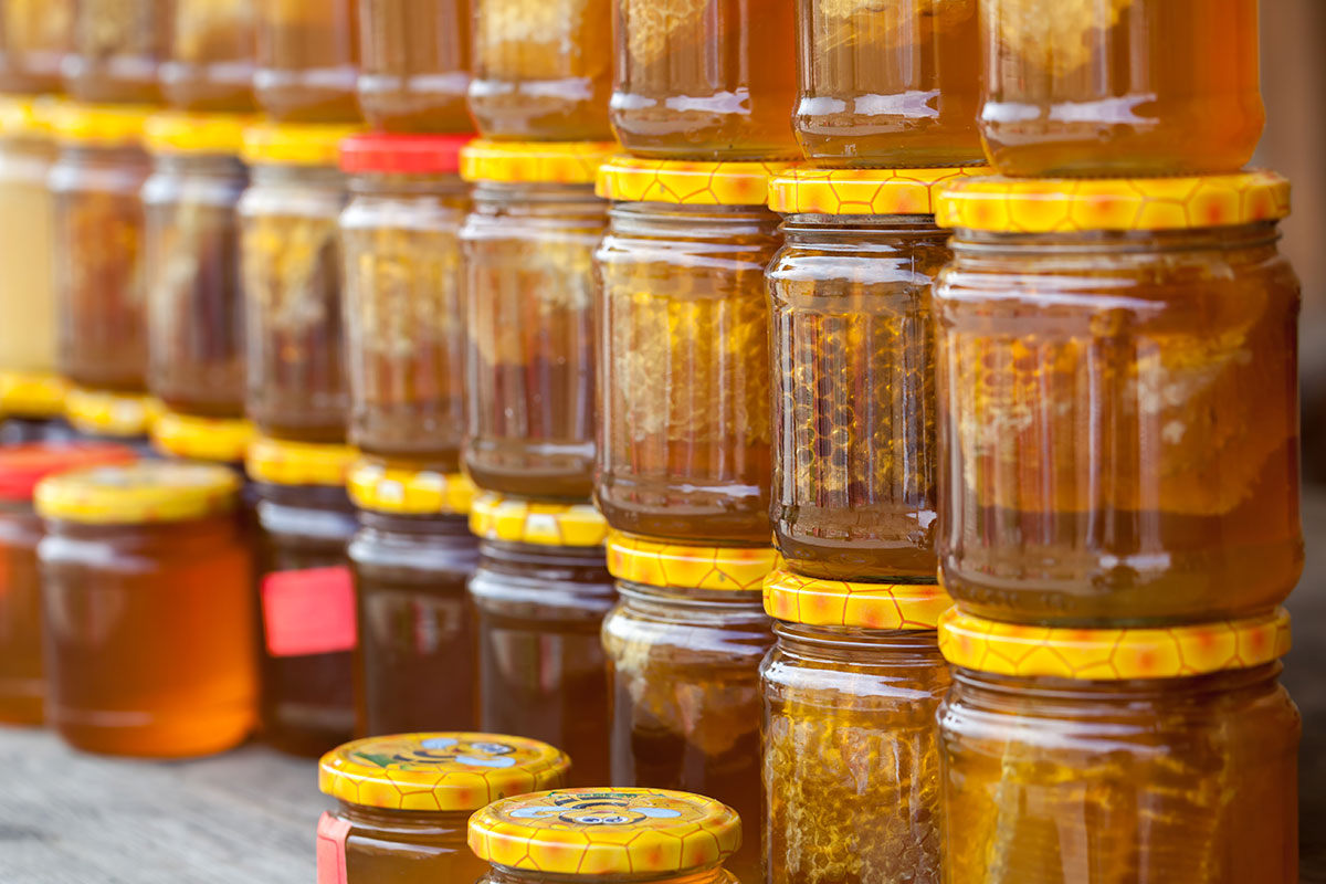 Jars of honey