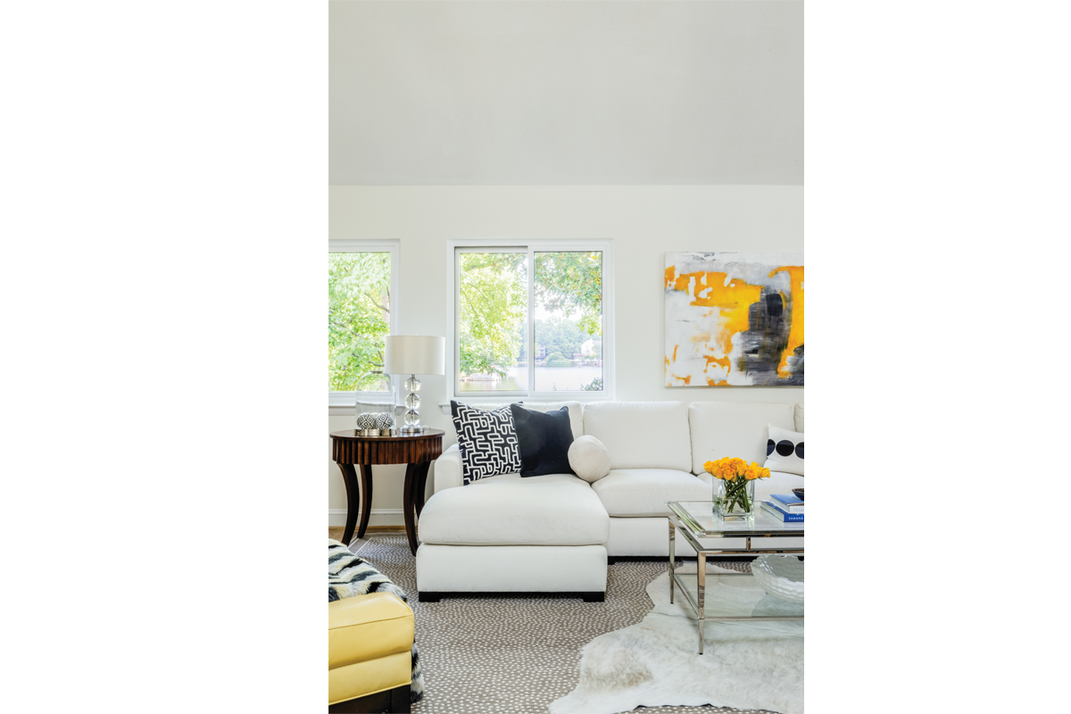 Margery Wedderburn had the sectional upholstered in a high-performance fabric.