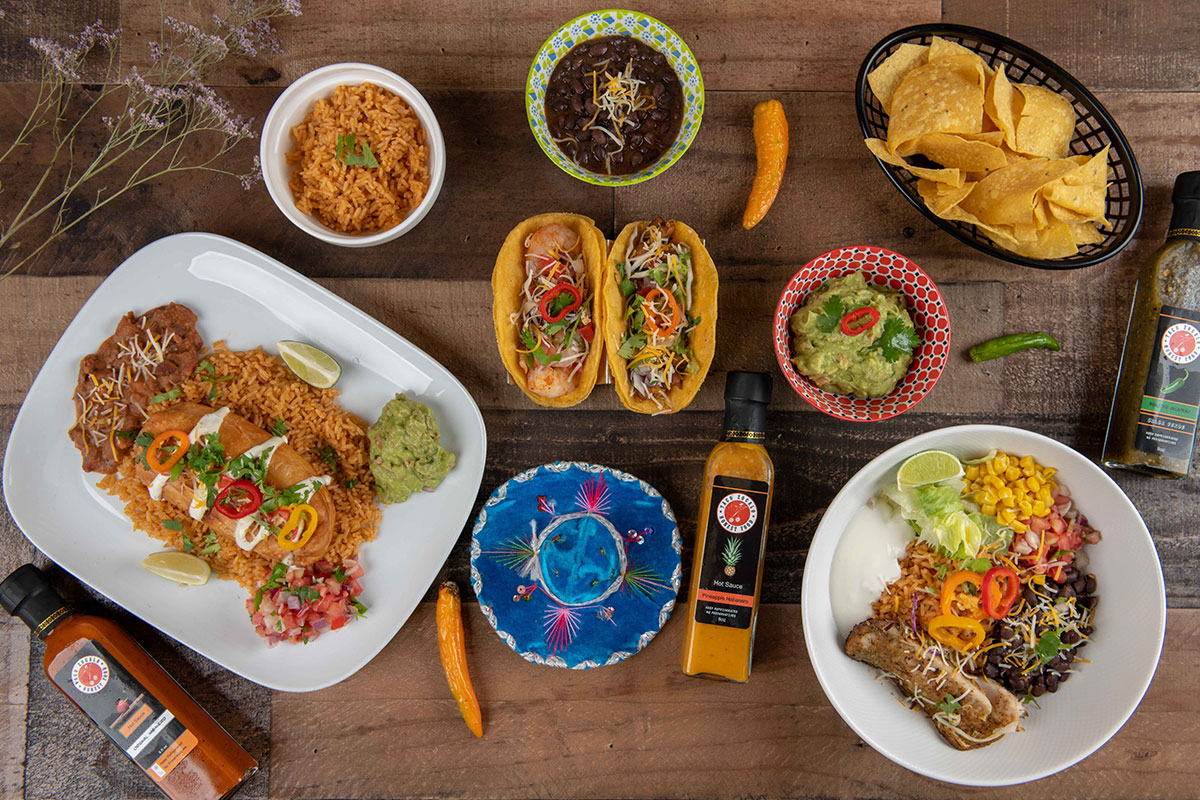 Spread of food from Taco Zocalo