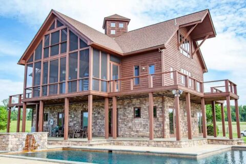 airbnb cabin with pool