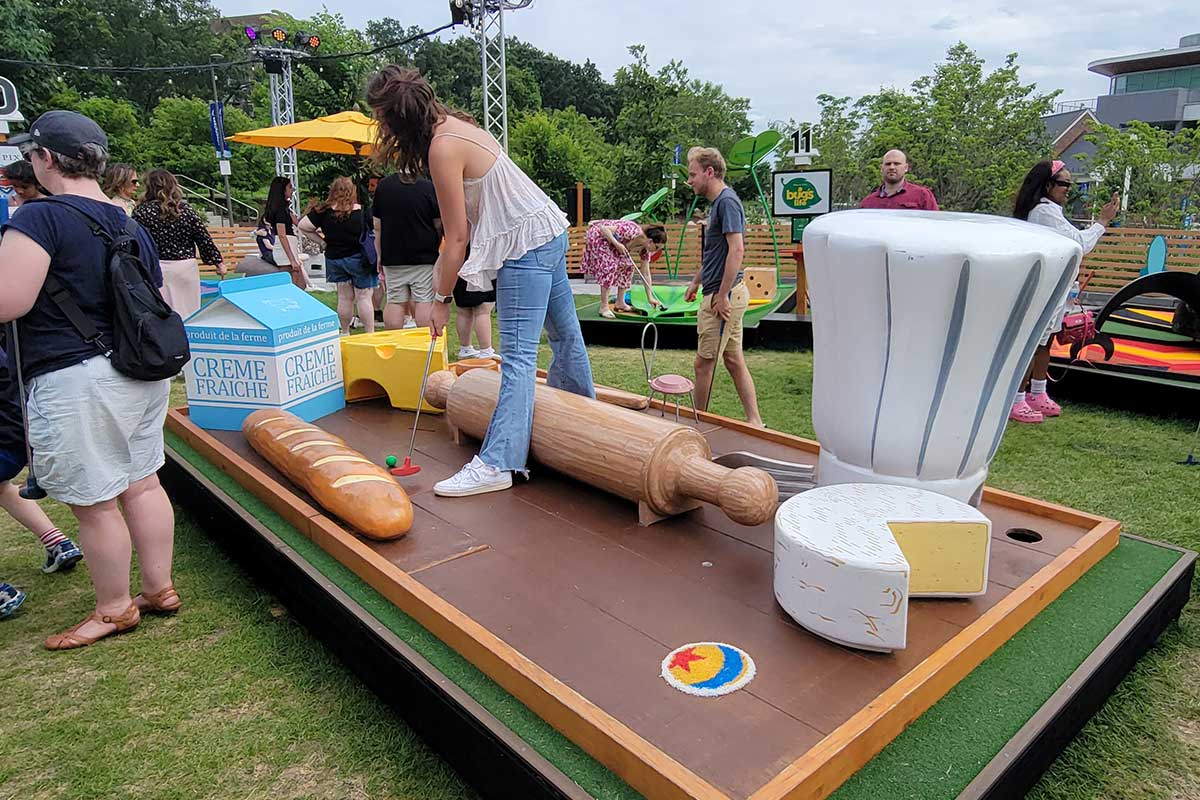 ratatouille themed golf hole