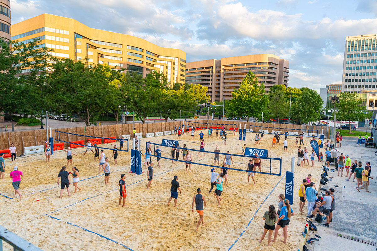 volleyball courts at Volo Sports