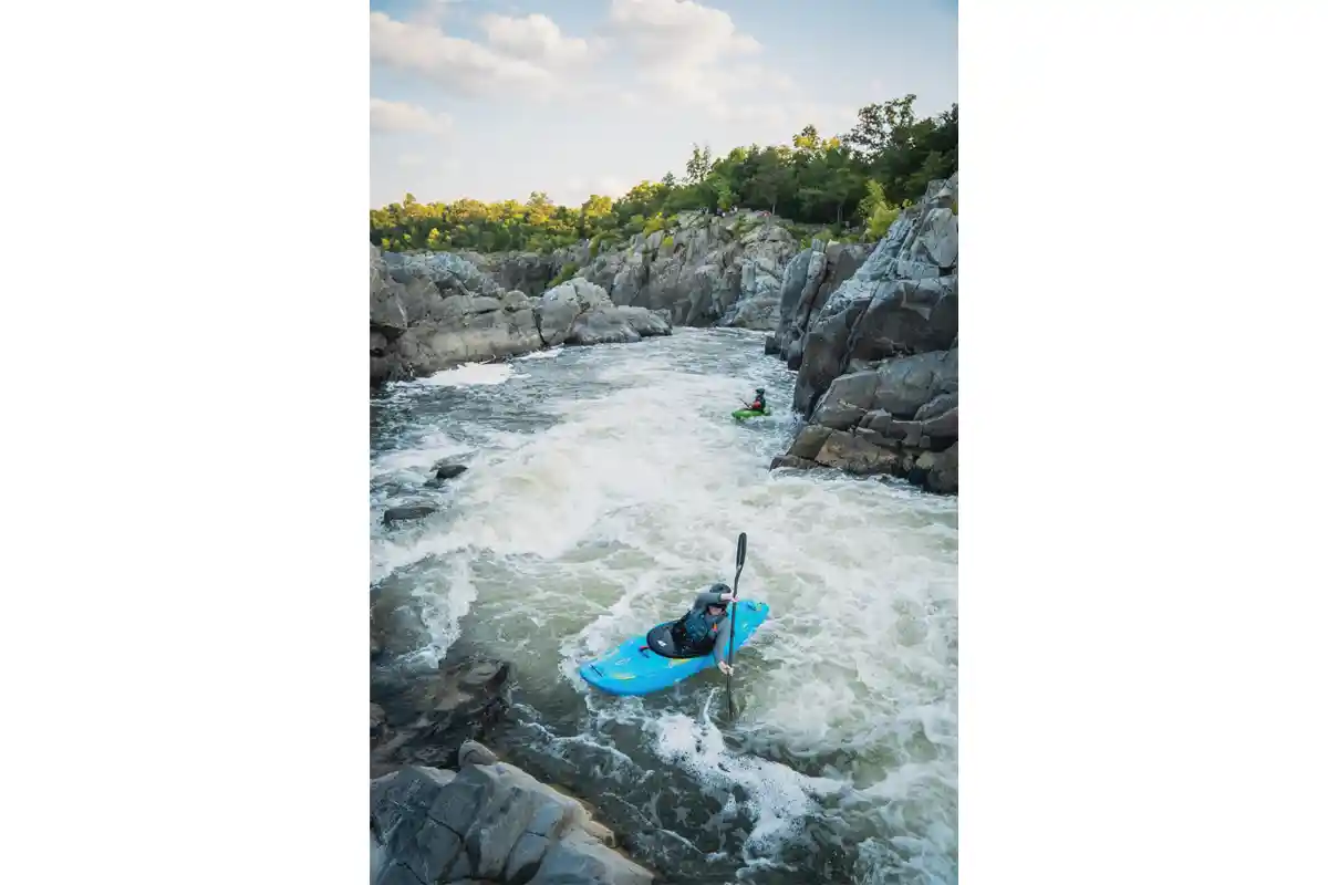 Kayakers on the potomac