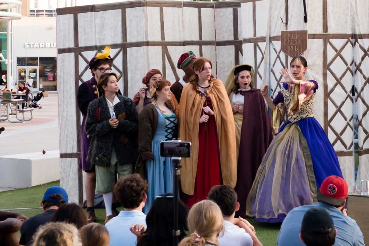 traveling players performing shakespeare