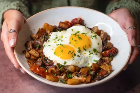Eggs and potatoes from First Watch