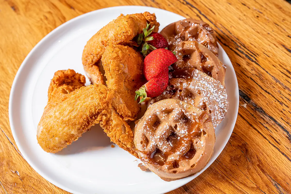 Chicken and waffles