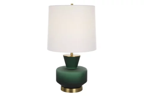 Green table lamp
