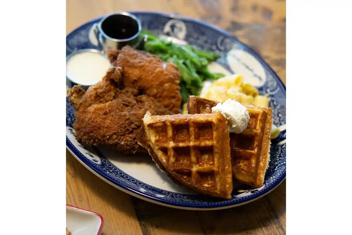founding farmers chicken and waffles