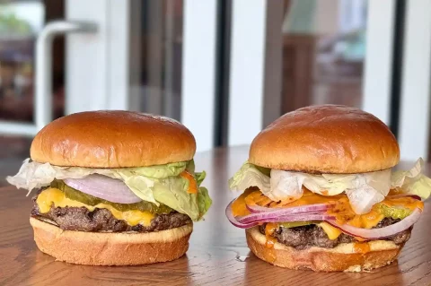 Holy Cow cheeseburger