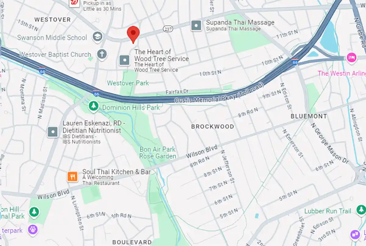 Map of the neighborhood where firebomb noises were heard