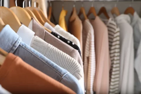 Closet full of sweaters