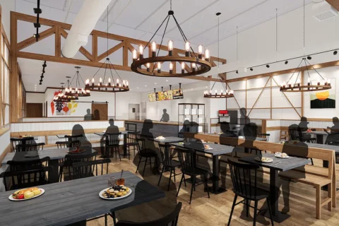 Rendering of Farmside Kitchen