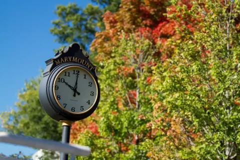 Marymount University campus clock