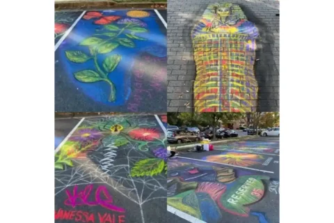 Chalk art in Alexandria