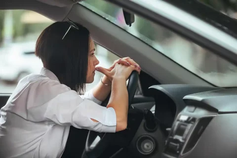 woman driving