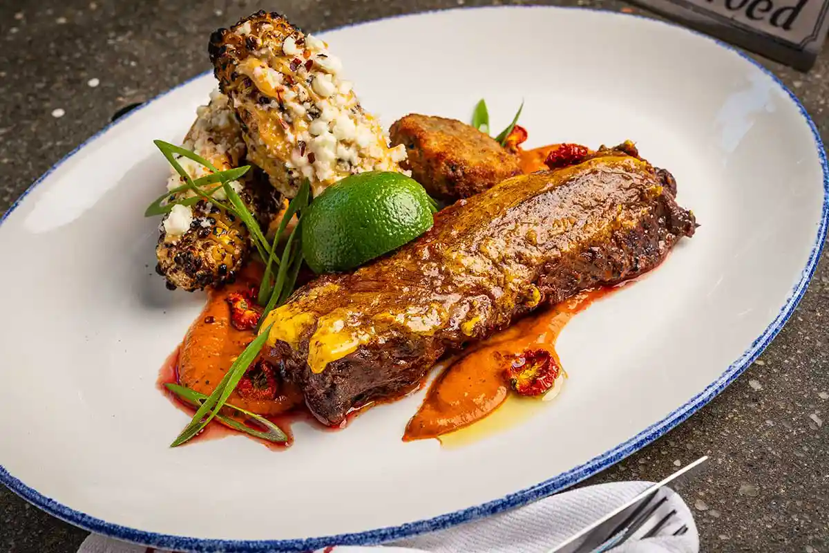hanger steak at Green Pig