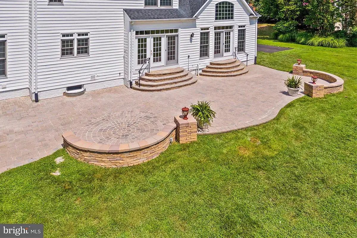 Patio and back exterior of the house.