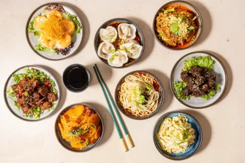 Spread of food from Peter Chang