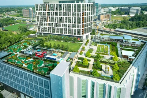 aerial of The Perch