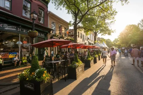 First block of King Street in Alexandria