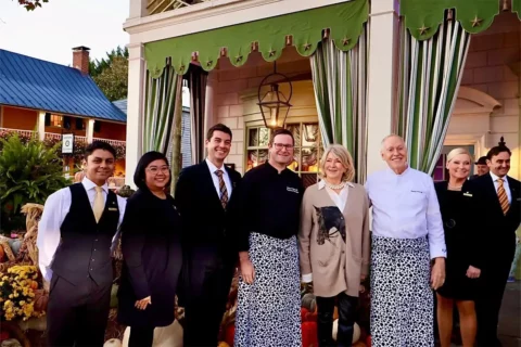 Martha Stewart visits the Inn at Little Washington
