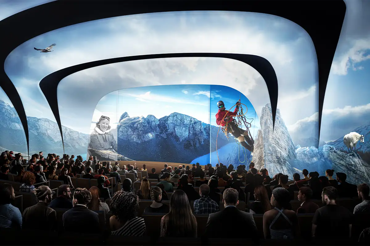 Rendering of National Geographic museum auditorium