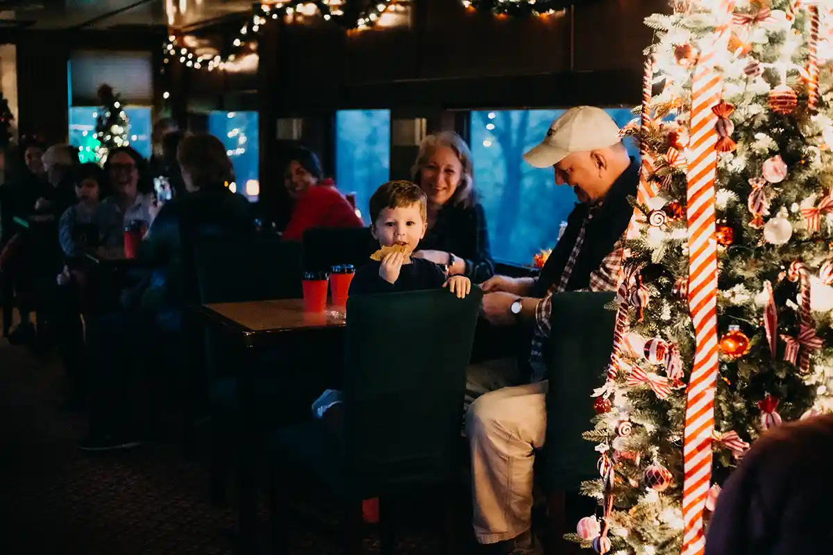 Railroad ride with Santa