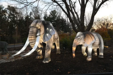 Elephants at ZooLights