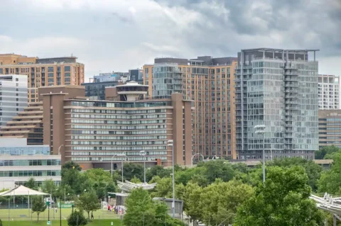 Skyline of Arlington apartments