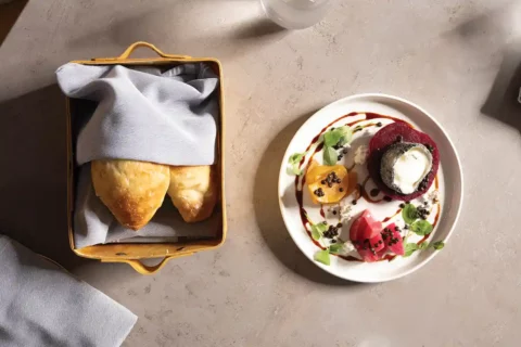 clarity dish with fruits