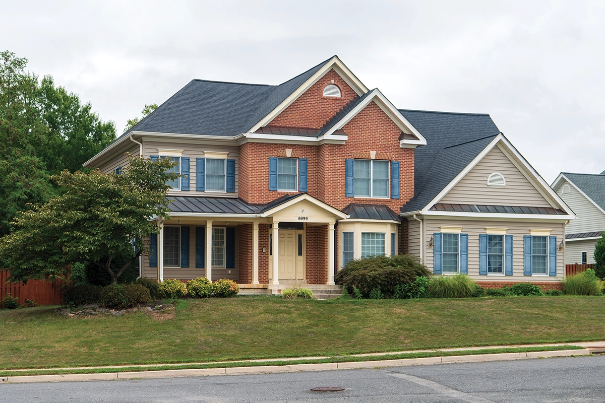 Completed house at Spring Village Estates