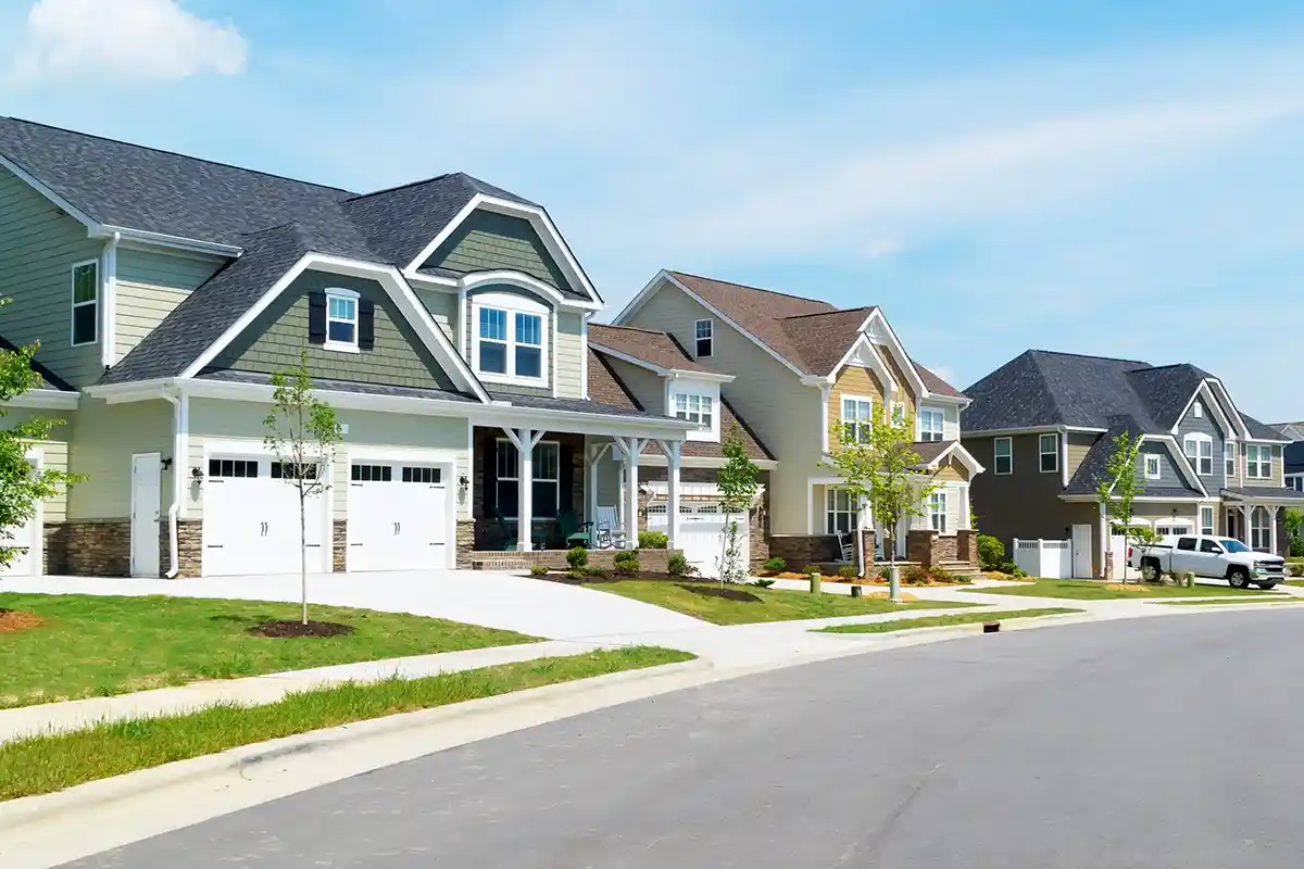 houses in a development