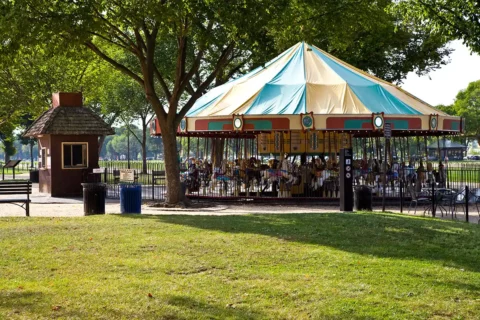 The Smithsonian Carousel on the Mall in Washington, DC