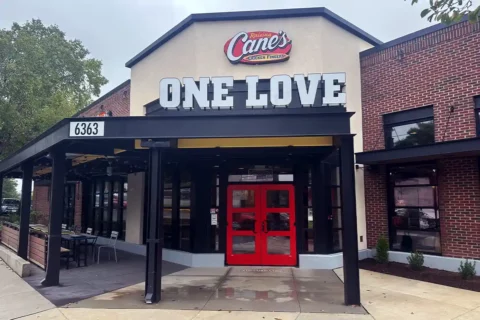 raising cane's falls church exterior