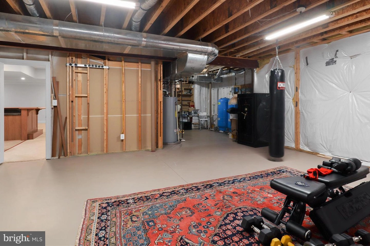 Exercise and storage room