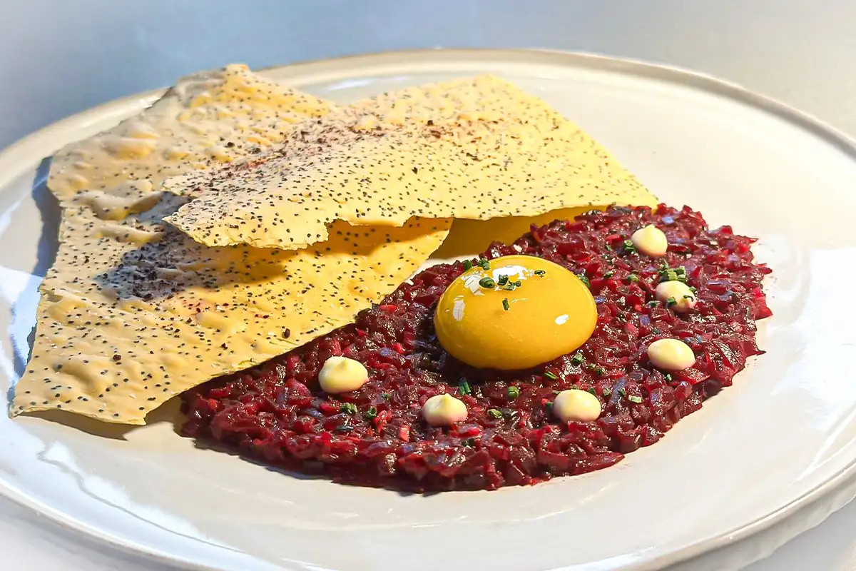 Beet tartare at Surreal